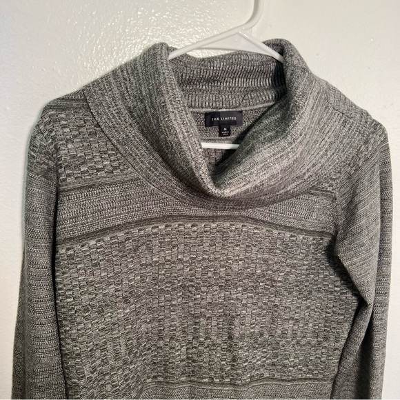 The Limited Turtleneck Tunic Sweater Dress Green - Picture 4 of 12